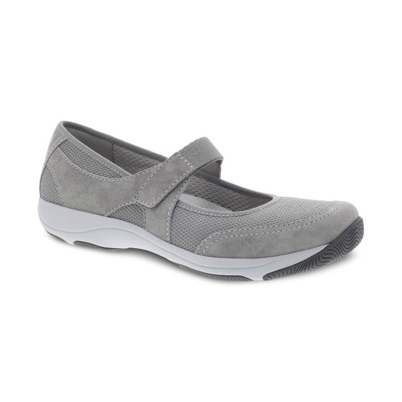 Dansko Shoes - Dansko Hennie Grey Suede Mary Jane Sneaker Size 39